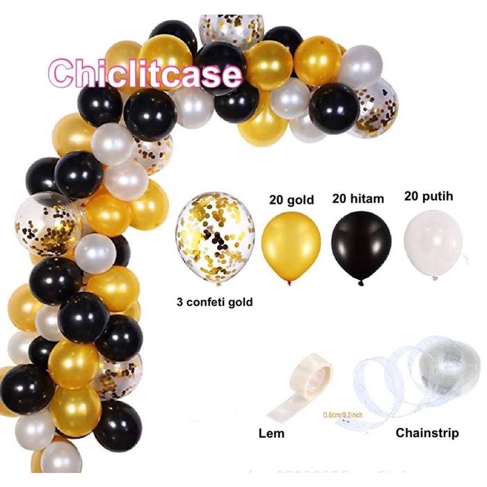 Paket balon latex gate/lem/chainstrip/balon gate/ balon doff