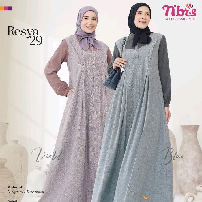 Gamis Nibras Resya 29 - Nibras Collection - Nibras terbaru