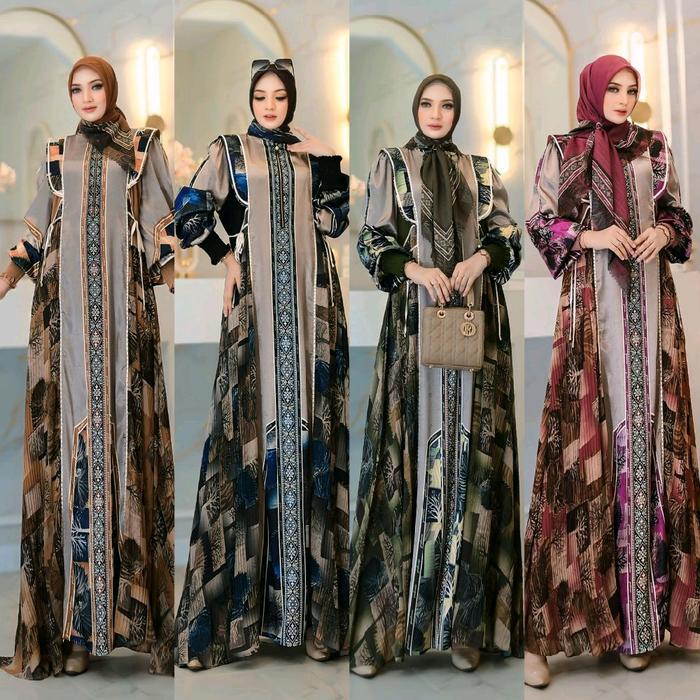ZAYRA series BY. YODIZEIN EEVA SYARI INDONESIA / Gamis set syar'i Terbaru/ Gamis mewah Premium