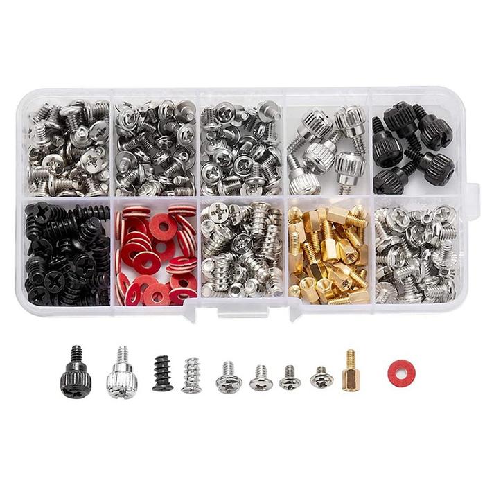 280PCS Computer Screw Standoffs Set Kit M3 M3.5 M5 Screw For Hard