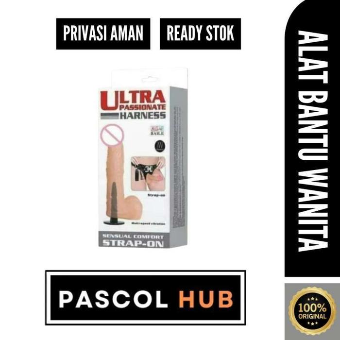 PRIVASI AMAN Alat Bantu Wanita Sabuk Pinggang - Dildoo Ultra Passionate Harness Strap-On Sensual Com