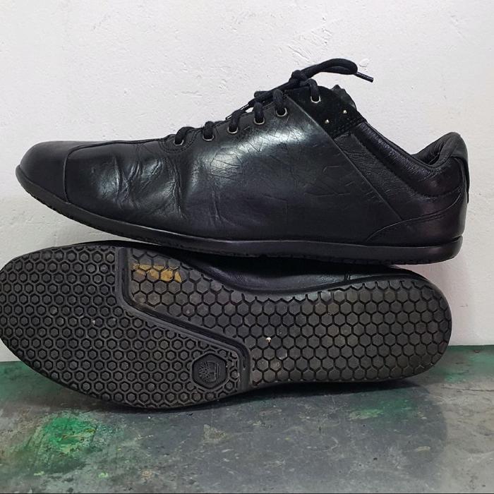 Sepatu casual kulit sport hitam kulas size 46 second