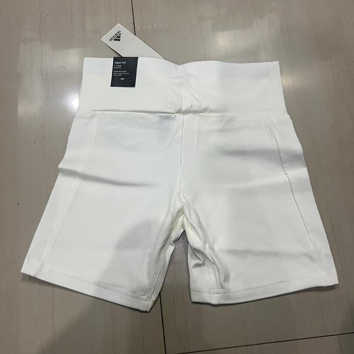 Celana Pendek Legging Wanita Adidas Off White 100% Original