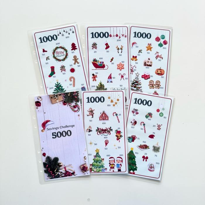 seri natal saving challenge untuk binder A6