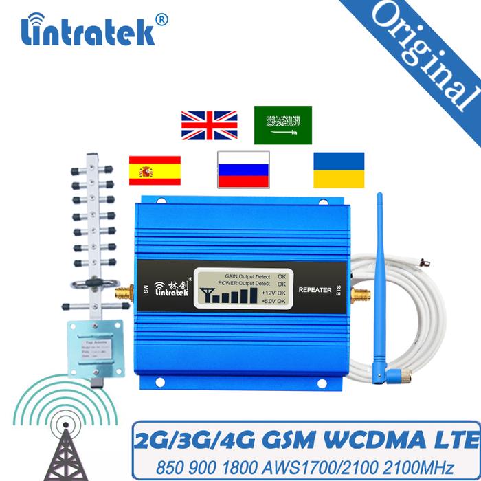 GSM LTE Signal Booster Amplifier 2G 3G 4G For Home, 900mhz 1800mhz