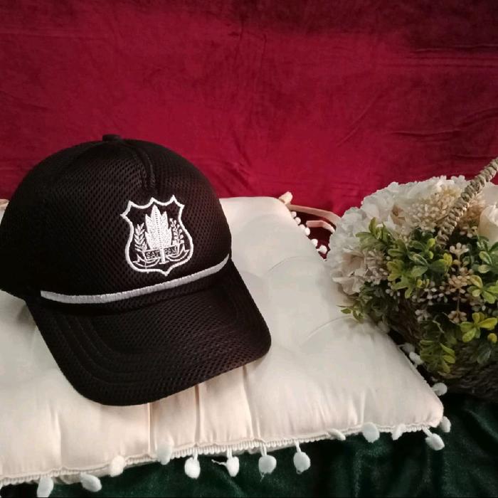 Topi Satpam Bahan Jala Elegan untuk security Kualitas Terbaik 100% Original