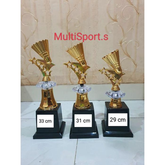 PIALA TROPHY BADMINTON KRISTAL IMPORT 1 SET 123