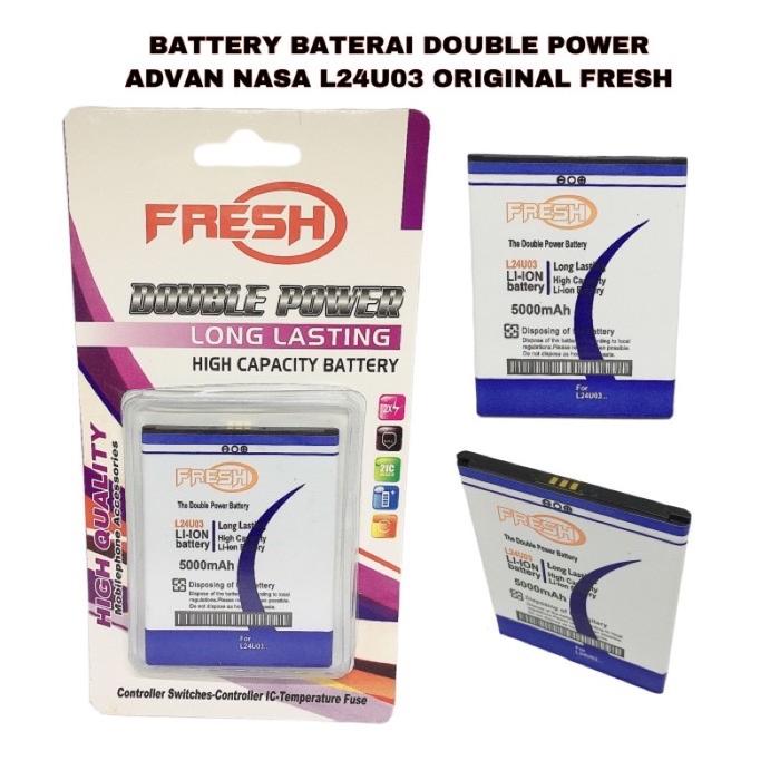 Battery Baterai Batre Double Power Advan Nasa L24U03 Original Fresh
