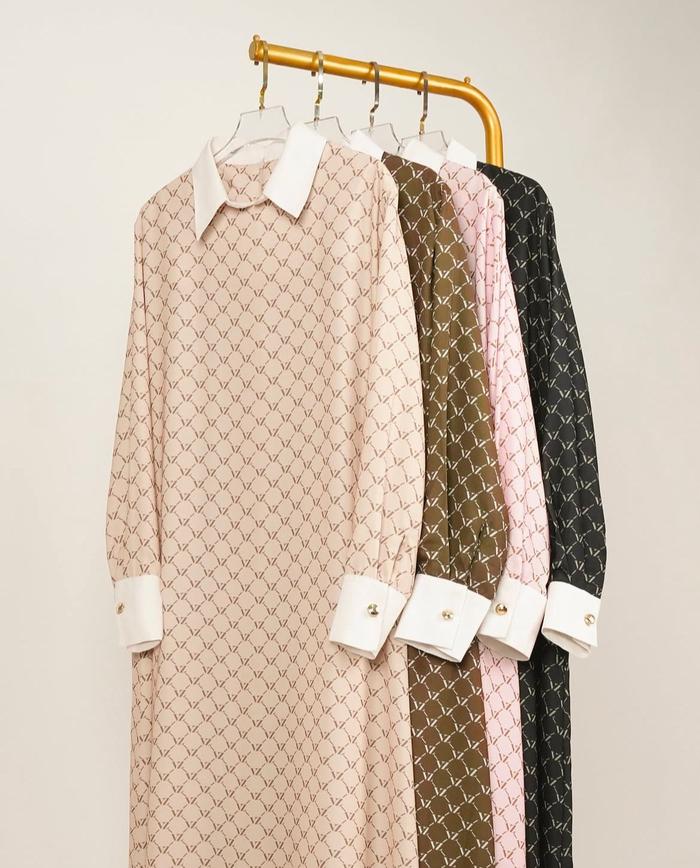VZ Vivere Dress Monogram All Size Original by VIVI ZUBEDI