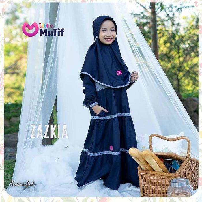 MUTIF Gamis Anak Zazkia Navy Blazer