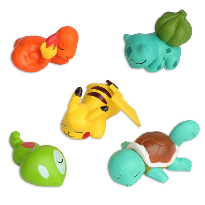 Pokemon Figure Model Pokemon Pikachu Sleeping Doll 5cm Charmander