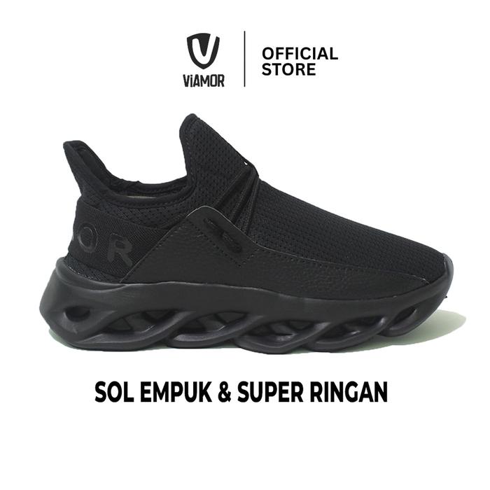 Viamor Ranger Series Sepatu Ranger Series Pria Hitam Polos Ukuran 36-43 Ranger Series Hitam Polos Pr