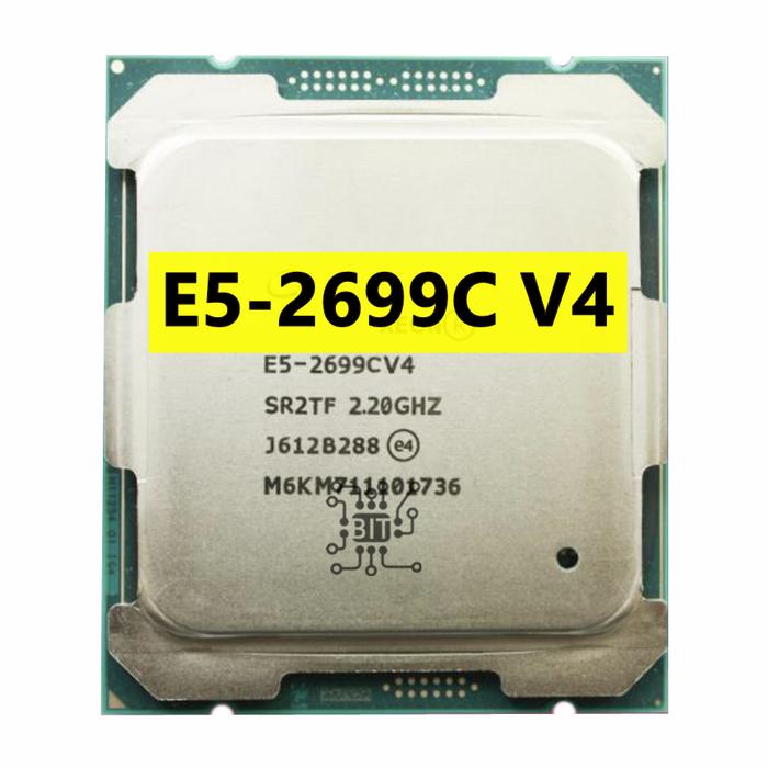 Used E5-2699C V4 Xeon E5 2699CV4 LGA2011-3 E5 2699C V4 SR2TF 22-Cores