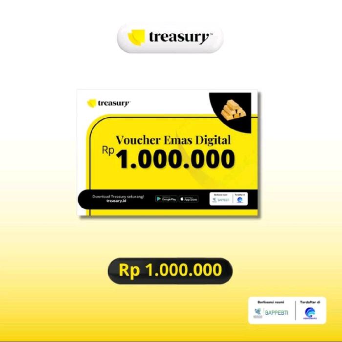 Voucher Emas Digital Treasury Rp1.000.000