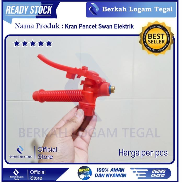 Kran Power Handle Stop Kran Pencet Tangki Semprot Swan Elektrik Manual Berkualitas