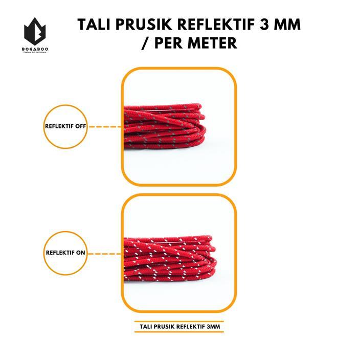 Eiger - TALI PERUSIK REFLEKTIF 3 MM - perusik reflective - tali perusik nyala