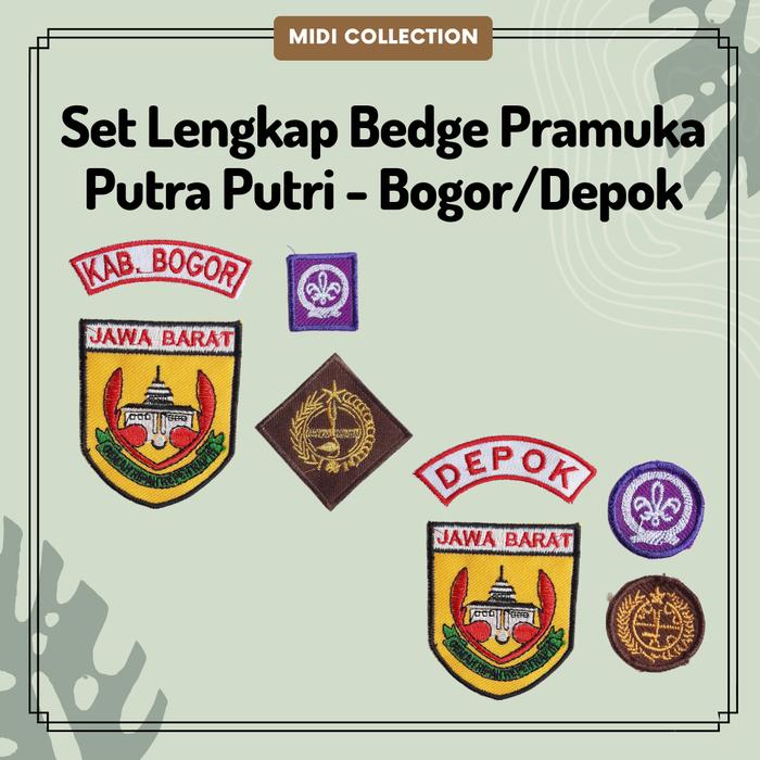 Bet Badge Set Lengkap Atribut Pramuka Penegak/Penggalang (SMP/SMA) Bogor/Depok