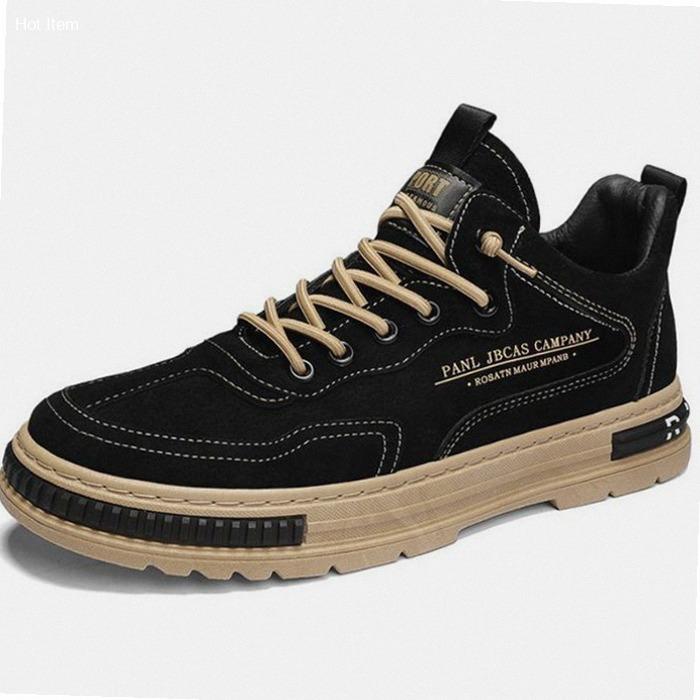 Sepatu Casual Pria Import 121209 Shoes Sport Sneakers Kerja Kuliah Canvas Olahraga Running Coklat Hi