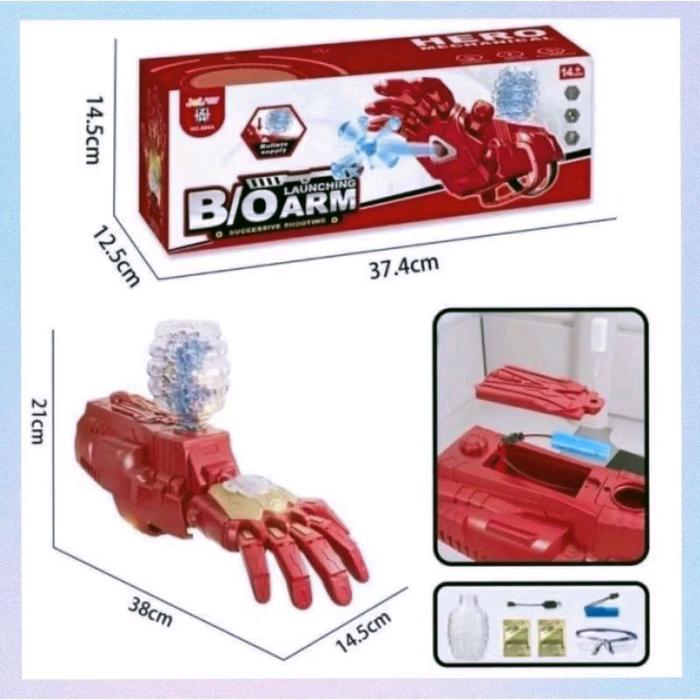 pelontar gel tangan ironman elektrik Toy