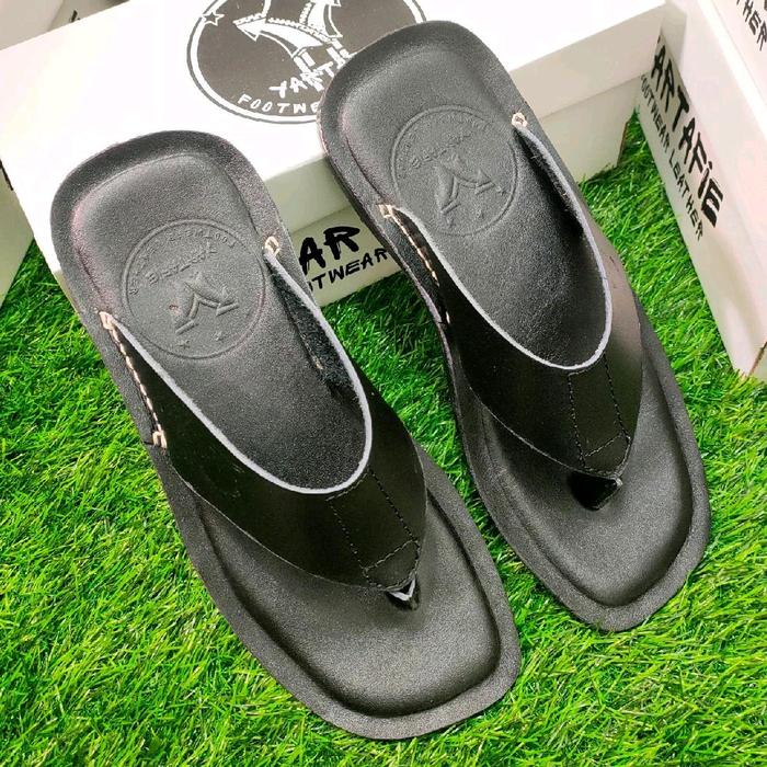 SANDAL YARTAFIE - SANDAL KULIT PRIA - KULIT SAPI ASLI 100% - YARTAFIE 001 ( PRODUKSI SENDIRI ) sanda