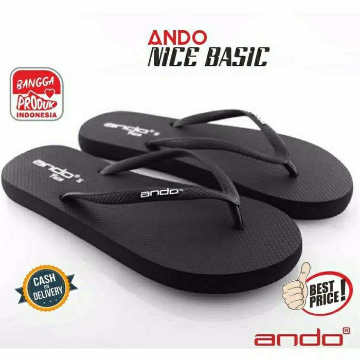 Harga Murah Ando Nice 10 Warna + Putih Limited Sandal Jepit Wanita Premium Sendal Cewek Perempuan An