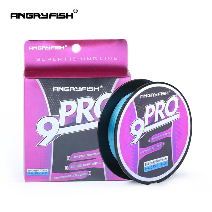 Angryfish New Pro 9x 300M Braided Fishing Line Super Strong PE Low