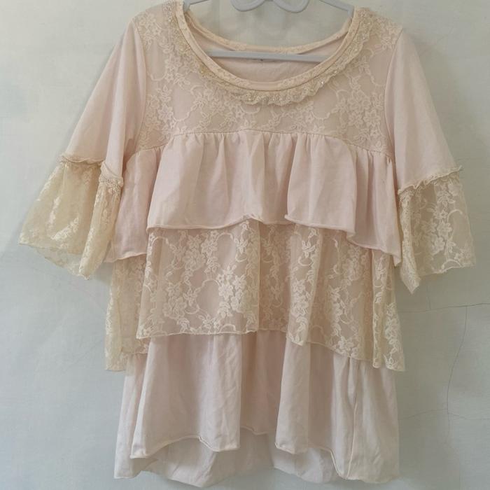 Axes Femme Lace Layered Blouse – Soft Feminine