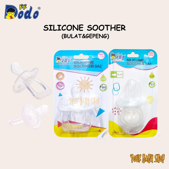 Dodo Soother Full Silicone Empeng Dot Bayi Silikon Komeng Newborn Baby Pacifier Silicone Food Grade