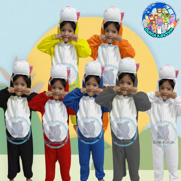 BAJU KOSTUM ONESIE BINATANG KUCING /KOSTUM ANAK DAN KOSTUM DEWASA/BAJU KOSTUM CARNAVAL DAN PENTAS SE