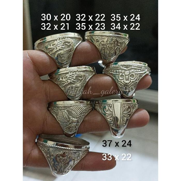 Emban cincin Alpaka  besar jumbo
