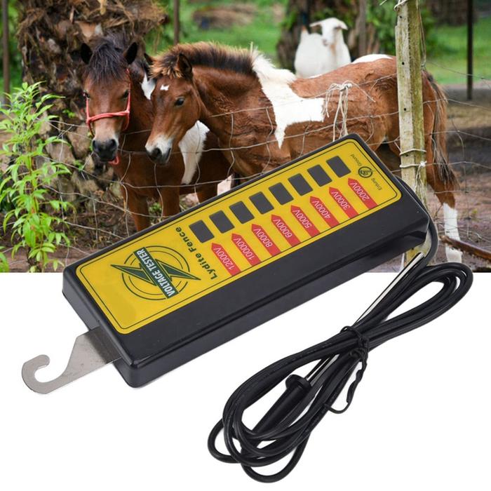 Electric Fence Voltage Tester, 12KV Fence Tester Fault Finder Farming