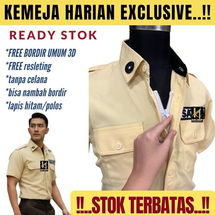 K4U SHOP Kemeja Harian Terbaru Exclusive Pendek Kerja Pria