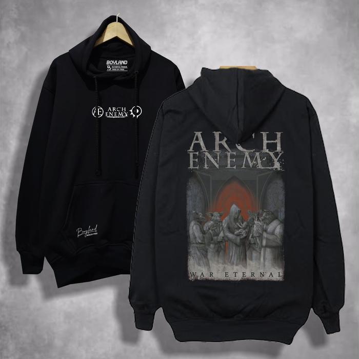 Hoodie BoyLand Musik ARCH ENEMY WarEternal Unisexs Cowok Cewek Sweater Cowo Oblong Basic Casual Auth