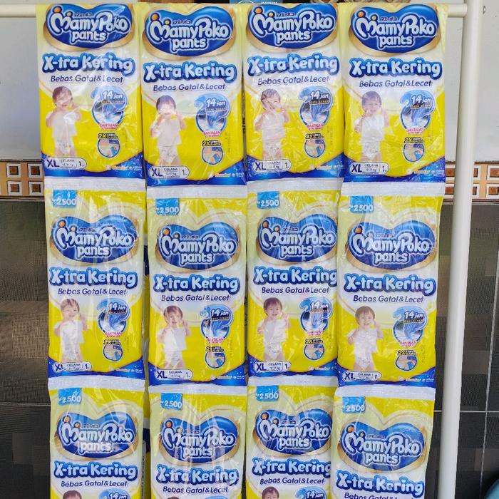 Paket Hemat Mamypoko Renteng Size M, L dan Xl 1 Renteng Isi 10pcs Popok Bayi