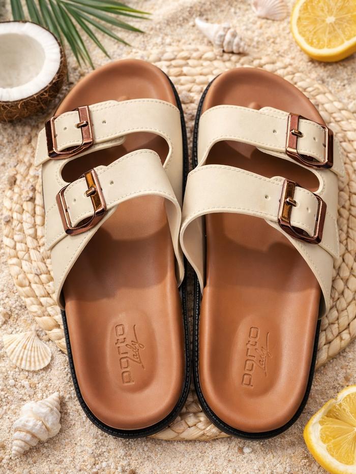 Porto Lady Sandal Wanita / Porto Lady Double Strap Sandal / Casual Sandal / Comfort Sandal