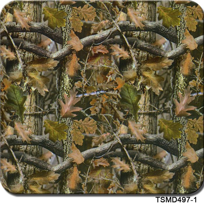 CSMD497-1  1mX10m Water Transfer Printing camo trees pattern