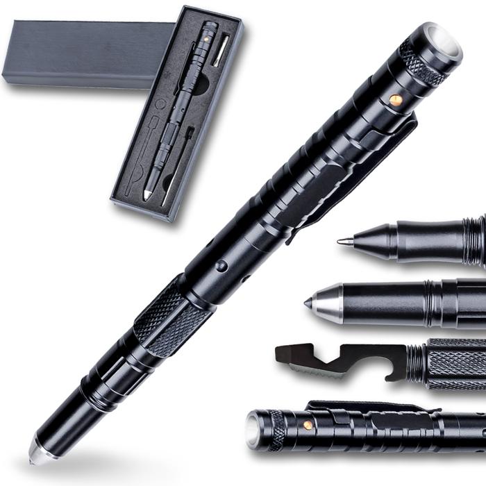Multifunctional Tactical Pen Self Defense Pen Led Flashlight Outdoor