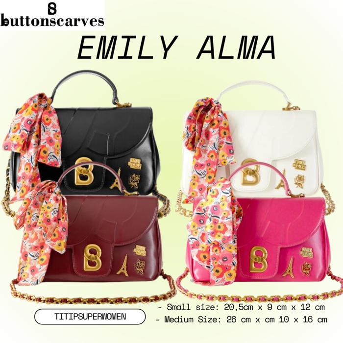 ButtonsCarves WHS Emily Alma Flap Bag Vegan Leather