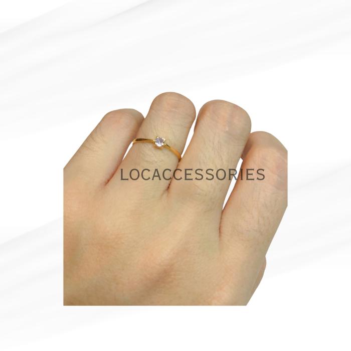LOCA - CINCIN DEWASA / CINCIN SOLITAIRE / CINCIN EMAS 0,5 GRAM 1/2 GRAM EMAS MUDA
