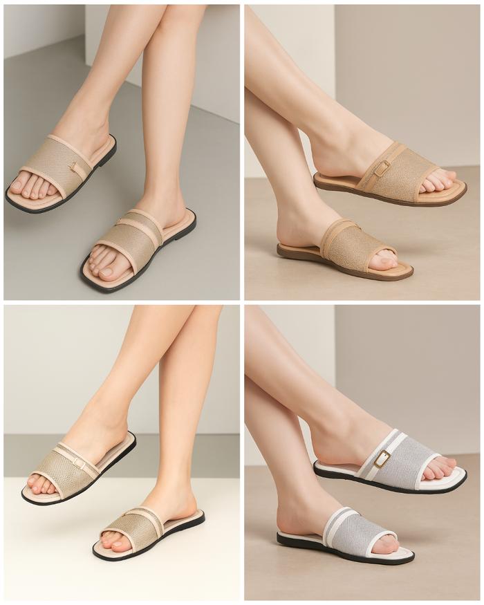 Kellenzi Sandal Teplek Wanita Danella | Sendal Jepit Cewek Stylish Nyaman Ringan | Sandal Flat Perem