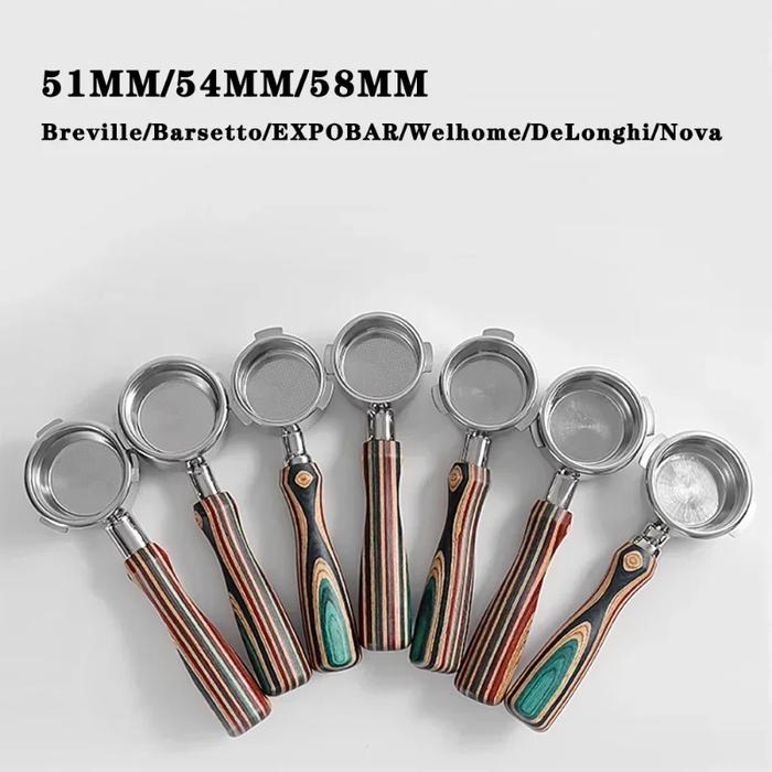 51mm/54mm/58mm Stainless Steel Coffee Portafilter for
