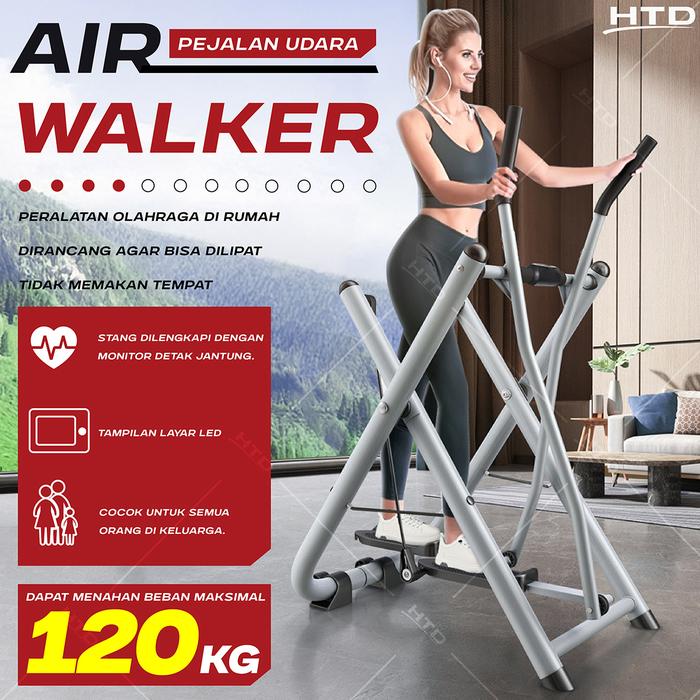 HTD SPORT Air Walker Lipat Portable With LED  Screen Display KUAT HINGGA 120KG Climber Elliptical Tr
