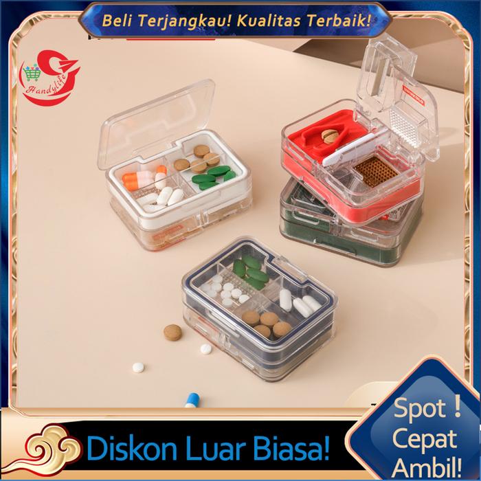 Alat Pemecah Oba/Tempat Obat/Pemotong Obat/Kotak Obat
