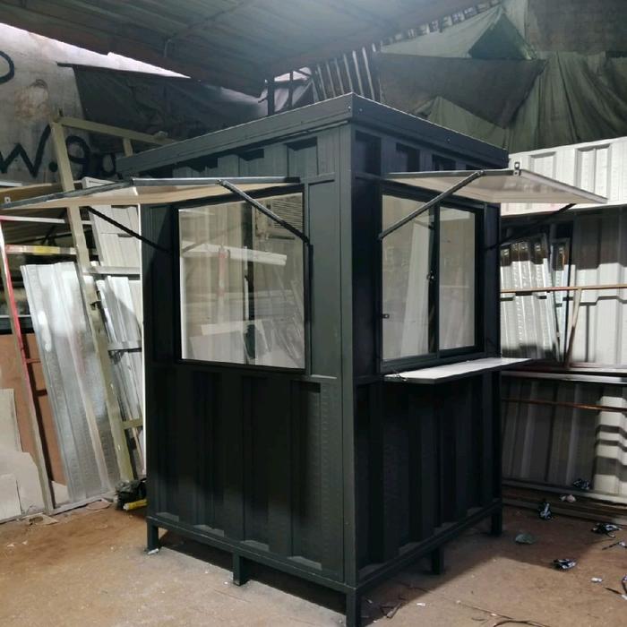 Booth Container / Gerobak Kontainer Knockdown modular 1.5x1.5x2