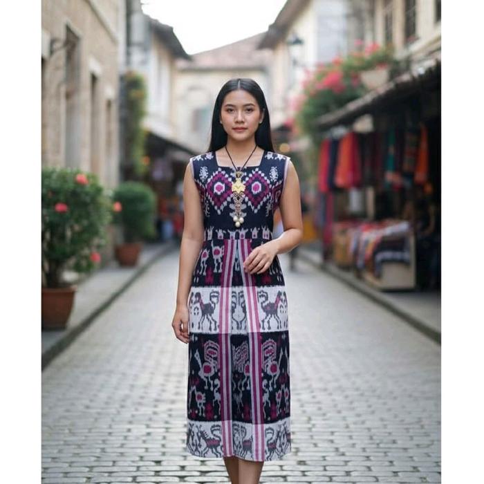 dres tenun Jepara model AIDA tenun