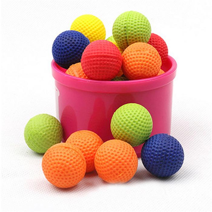 100 Buah Peluru untuk Nerf Gun Bulat Bola Mainan Kompatibel Isi Ulang
