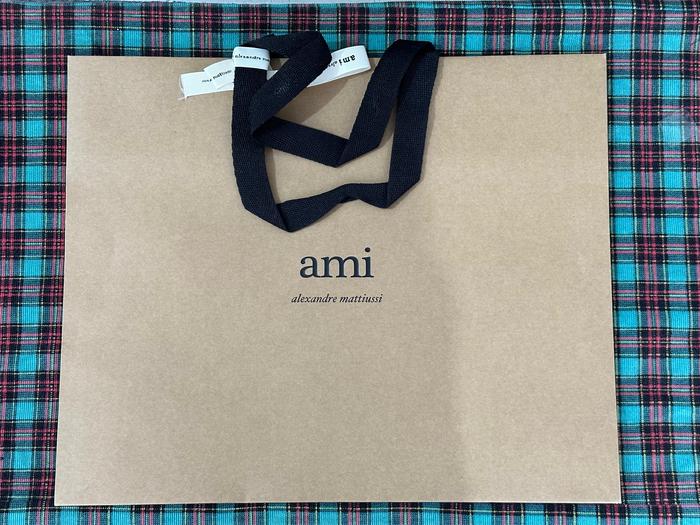 Luxury Branded Shopping Bag 100% Original ― AMI Paris Alexandre Mattiussi (36 x 44 cm)