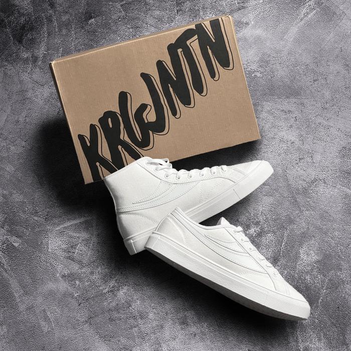 " WHITE " SEPATU KRJN 001 | KRJN 001 SHOES | SEPATU DISTRO PRIA