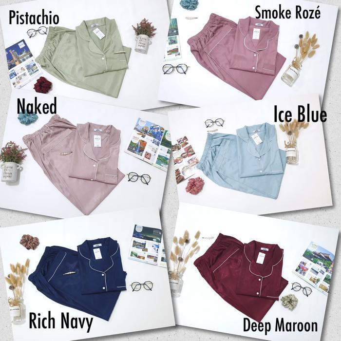 Piyama Wanita Tencel Silk Ellie / Celana Panjang / Cp