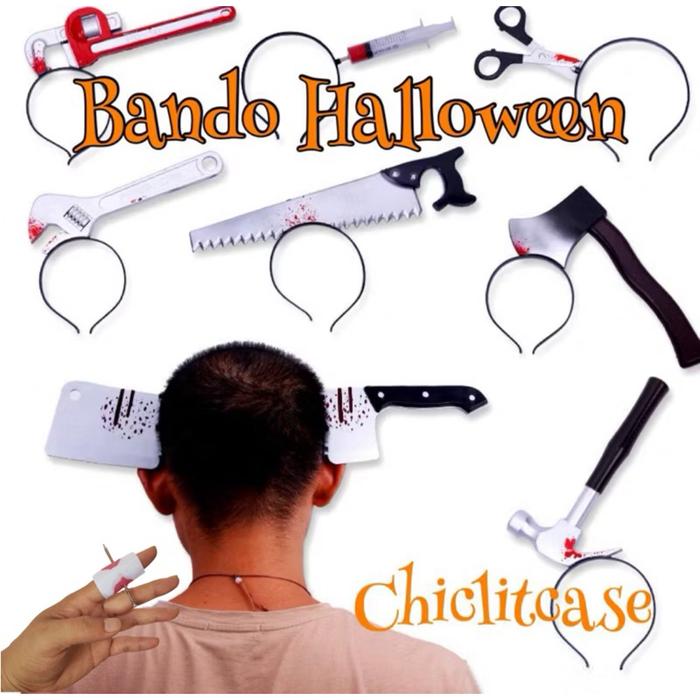 Bando cosplay pisau kostum halloween/bando kapak prank halloween